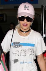 RITA ORA at Los Angeles International Airport 02/12/2016