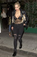 RITA ORA Leaves Mr Chow Restaurant in Beverly Hills 02/06/2016