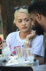RITA ORA Lunch at Zinc in West Hollywood 02/16/2016