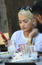 RITA ORA Lunch at Zinc in West Hollywood 02/16/2016