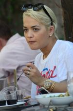 RITA ORA Lunch at Zinc in West Hollywood 02/16/2016