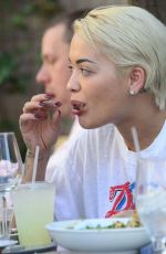 RITA ORA Lunch at Zinc in West Hollywood 02/16/2016