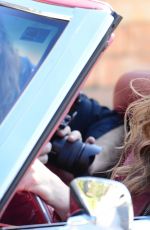 RITA WILSON Driving Her Classic GTO in Pacific Palisades 02/11/2016
