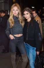ROMEE STRIJD and TAYLOR Leaves Brendan Maxwell 2016 Fashion Show in New York 02/16/2016
