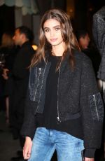 ROMME STRIJD and TAYLOR HILL Leaves Brendan Maxwell Fashion Show in New York 02/16/2016
