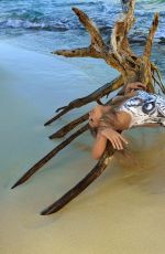 RONDA ROUSEY in 2016 Sports Illustrated Body Paint Swimsuit Issue mq
