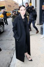 ROONEY MARA Arrives at Boss Women Fall 2016 Fashion Show in New York 02/17/2016