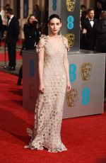 ROONEY MARA at British Academy of Film and Television Arts Awards 2016 in London 02/14/2016