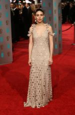 ROONEY MARA at British Academy of Film and Television Arts Awards 2016 in London 02/14/2016