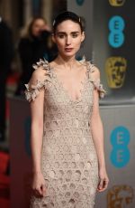 ROONEY MARA at British Academy of Film and Television Arts Awards 2016 in London 02/14/2016