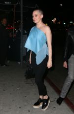 ROSE MCGOWAN at Nice Guy in West Hollywood 02/11/2016