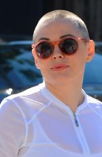 ROSE MCGOWAN Out and About in Beverly Hills 02/03/2016
