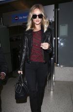 ROSIE HUNTINGTON-WHITELEY Arrives at LAX Airport in Los Angeles 02/05/2016