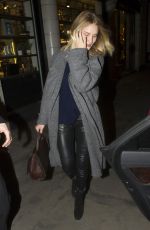 ROSIE HUNTINGTON-WHITELEY Leaves George Northwood Salon in London 02/03/2016