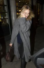 ROSIE HUNTINGTON-WHITELEY Leaves George Northwood Salon in London 02/03/2016