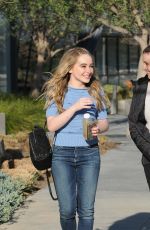 SABRINA CARPENTER Leaves Facebook Office in Los Angeles 02/22/2016