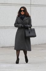 SALMA HAYEK and Alec Baldwin at Drunk Parents Set Outside Bronx Supreme Court 02/12/2016