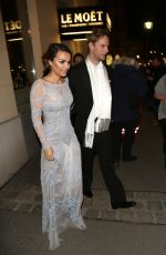 SAMANTHA BARKS Leaves Opera Ball Vienna 2016 at The Grand Hotel 02/04/2016