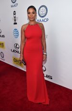 SANAA LATHAN at 47th naacp Image Awards in Pasadena 02/05/2016