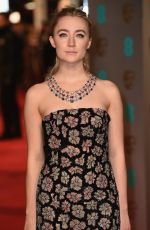 SAOIRSE RONAN at British Academy of Film and Television Arts Awards 2016 in London 02/14/2016