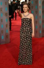 SAOIRSE RONAN at British Academy of Film and Television Arts Awards 2016 in London 02/14/2016