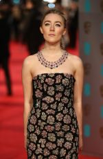 SAOIRSE RONAN at British Academy of Film and Television Arts Awards 2016 in London 02/14/2016