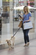 SARA PAXTON Walks Her Dog Out in West Hollywood 02/28/2016