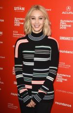 SARAH GADON at 1.22.63 Premiere at 2016 Sundance Film Festival in Park City 01/28/2016