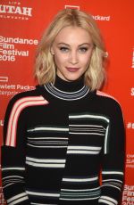 SARAH GADON at 1.22.63 Premiere at 2016 Sundance Film Festival in Park City 01/28/2016