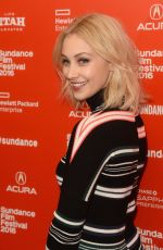 SARAH GADON at 1.22.63 Premiere at 2016 Sundance Film Festival in Park City 01/28/2016