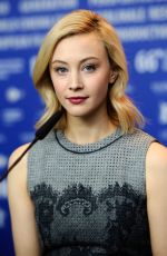 SARAH GADON at Indignation Press Conference at 66th Berlinale International Film Festival 02/14/2016