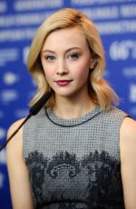 SARAH GADON at Indignation Press Conference at 66th Berlinale International Film Festival 02/14/2016