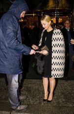 SARAH GADON Leaves Regent Hotel in Berlin 02/14/2016