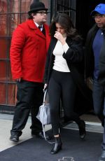 SELENA GOMEZ Leaves Her Hotel in New York 02/09/2016