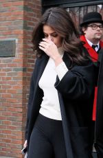 SELENA GOMEZ Leaves Her Hotel in New York 02/09/2016
