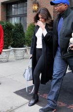 SELENA GOMEZ Leaves Her Hotel in New York 02/09/2016