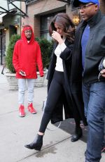 SELENA GOMEZ Leaves Her Hotel in New York 02/09/2016