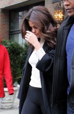 SELENA GOMEZ Leaves Her Hotel in New York 02/09/2016