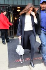 SELENA GOMEZ Leaves Her Hotel in New York 02/09/2016