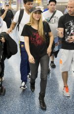SHAKIRA at Miami International Airport 02/24/2016