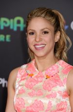 SHAKIRA at Zootopia Premiere in Los Angeles 02/17/2016