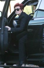 SHARON OZBOURNE Arrives at Nine Zero One Salon in Beverly Hills 02/02/2016