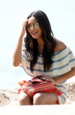 SHAY MITCHEL Filming for Hawaiian Tropic Sunscreen Products at Miami Beach 02/21/2016