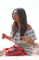 SHAY MITCHEL Filming for Hawaiian Tropic Sunscreen Products at Miami Beach 02/21/2016