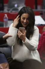 SHAY MITCHELL at LA Clippers Game in Los Angeles 01/31/2016