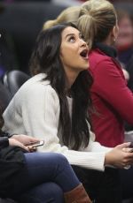 SHAY MITCHELL at LA Clippers Game in Los Angeles 01/31/2016