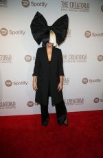 SIA at Creators Party Presented by Spotify in Los Angeles 02/13/2016