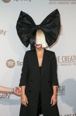SIA at Creators Party Presented by Spotify in Los Angeles 02/13/2016