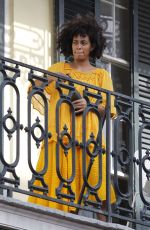 SOLANGE KNOWLES Watching Mystic Krew of Barkus Parade in New Orleans 01/31/2016