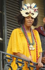 SOLANGE KNOWLES Watching Mystic Krew of Barkus Parade in New Orleans 01/31/2016